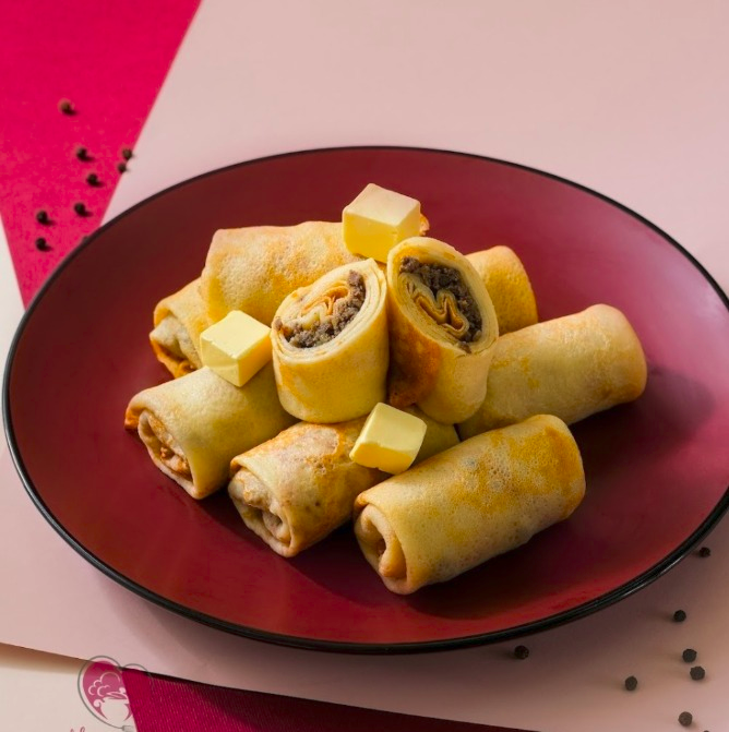 Блинчики с мясом (3 шт)