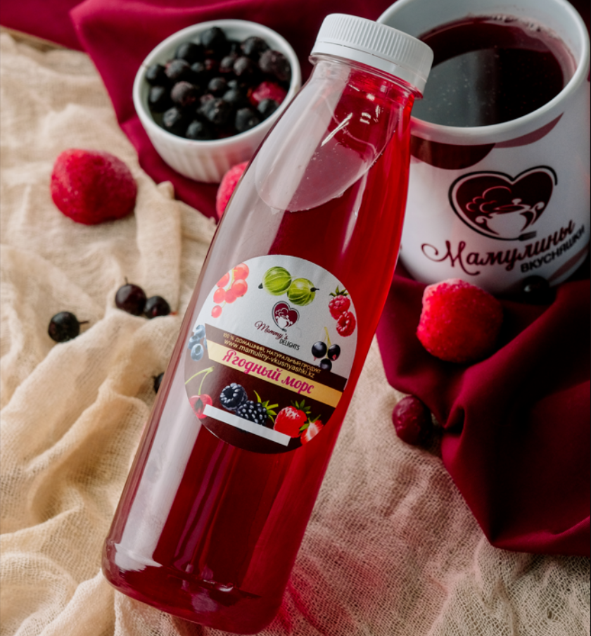 Натуральные ягодные морсы 1л
