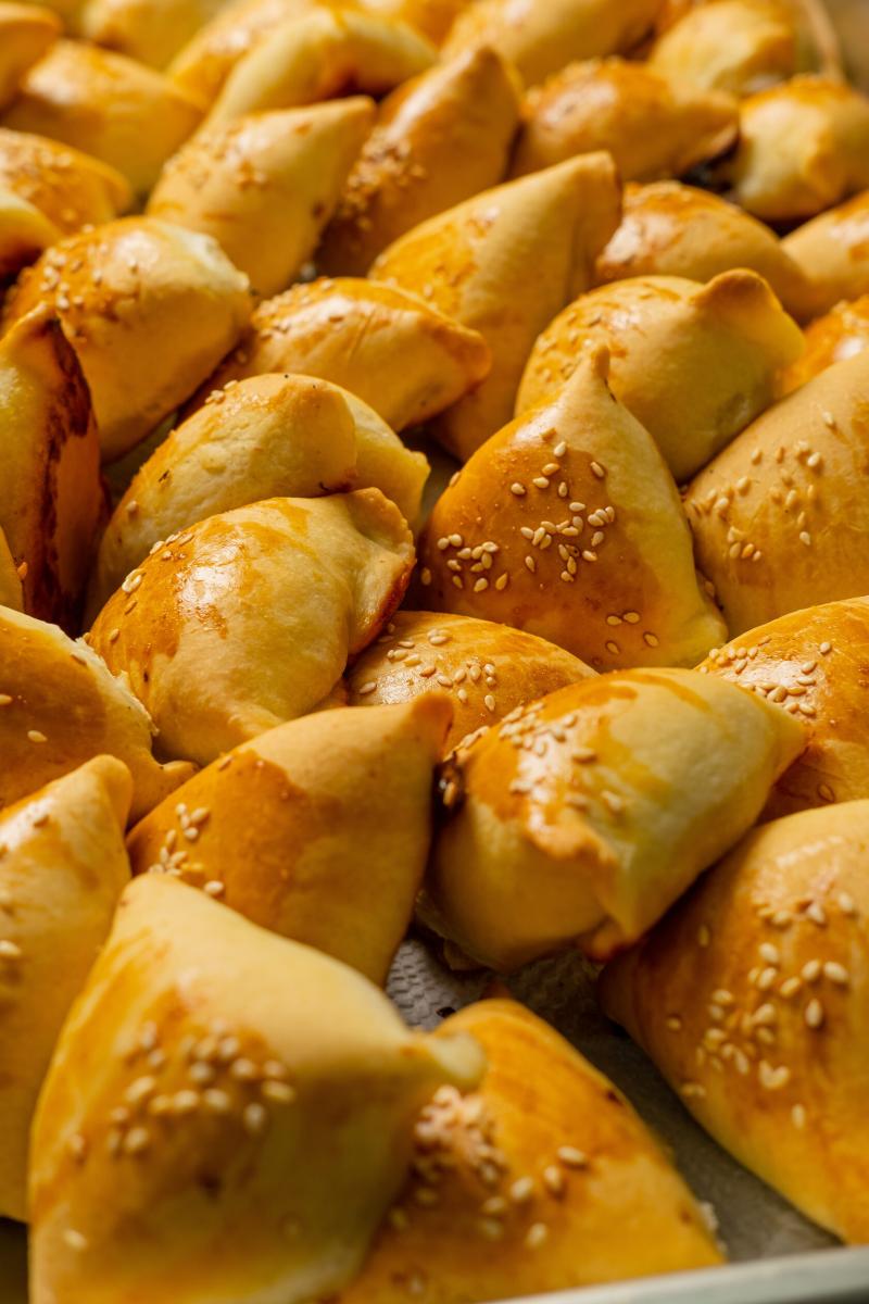 Запеченная слоенная самса с мясом (10 штук)