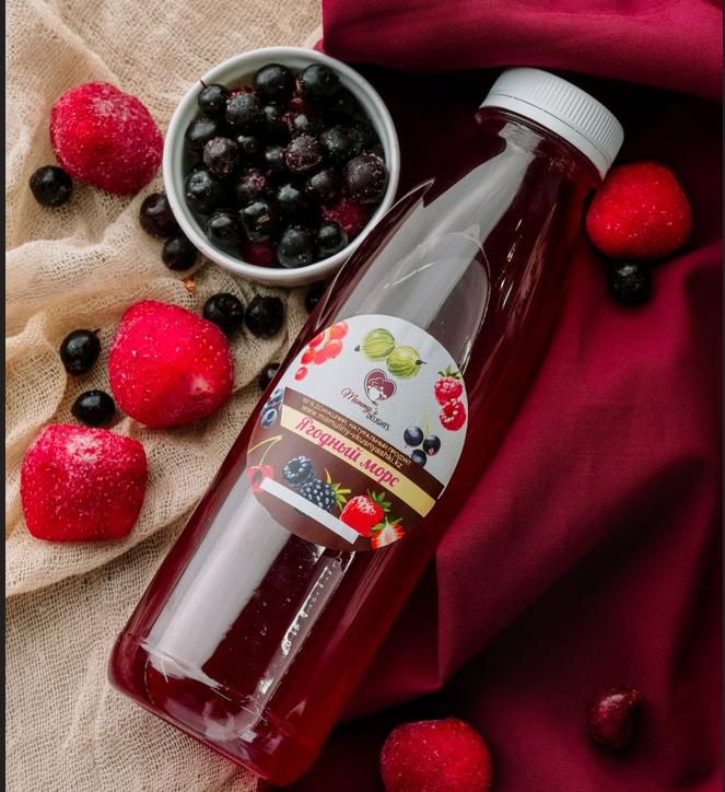 Смородиновый морс газированный (1 литр)