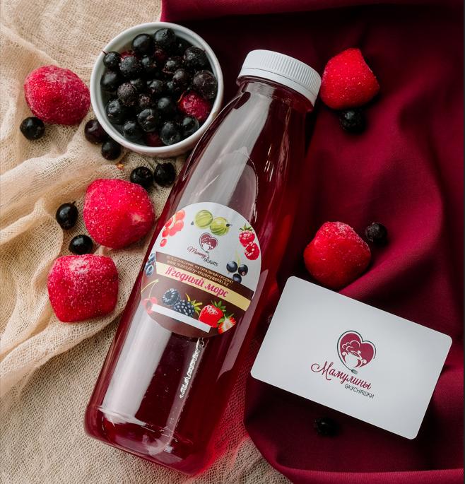 Клюквенный морс газированный (1 литр)