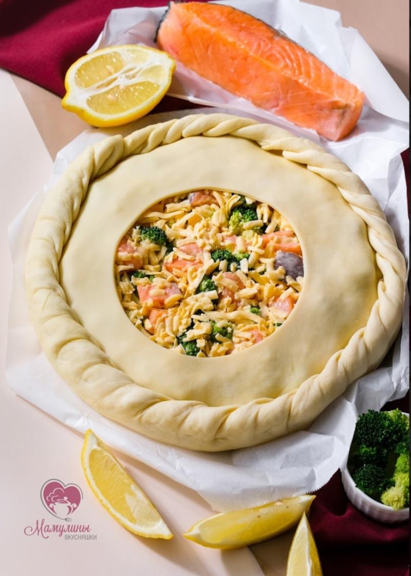 Киш с сёмгой, 1,7кг