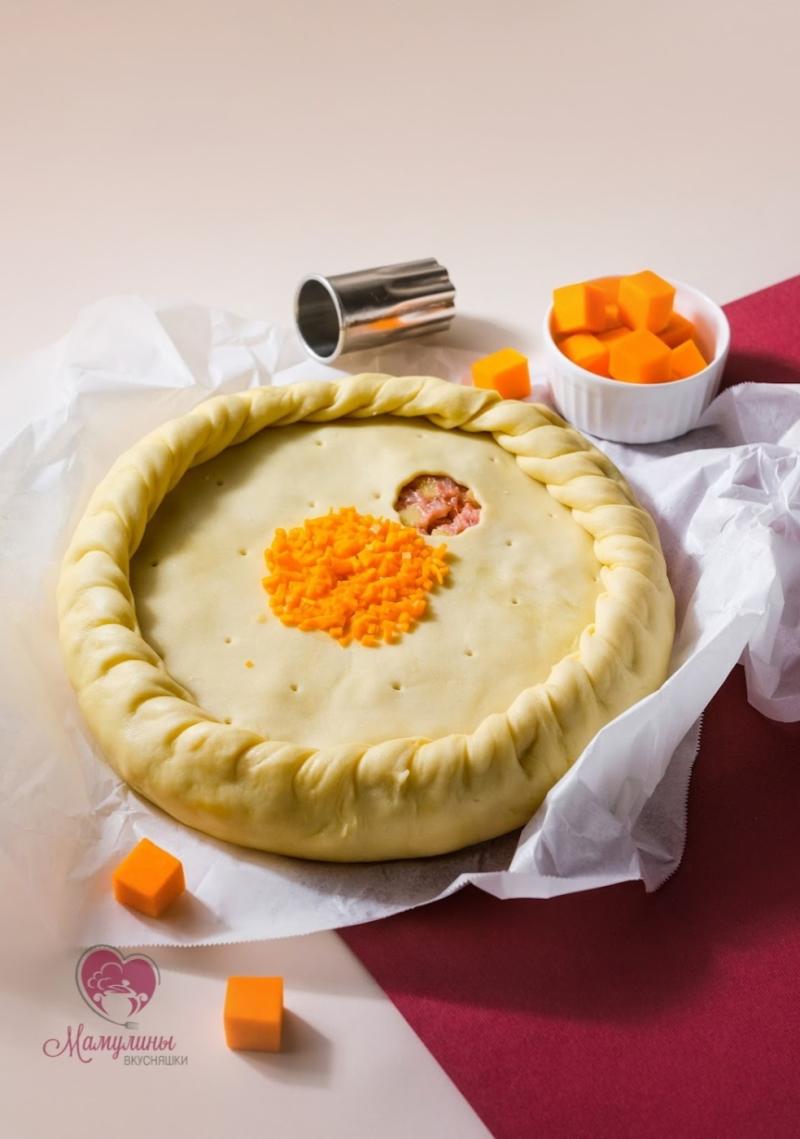 Мясной тыквенный пирог, 1кг