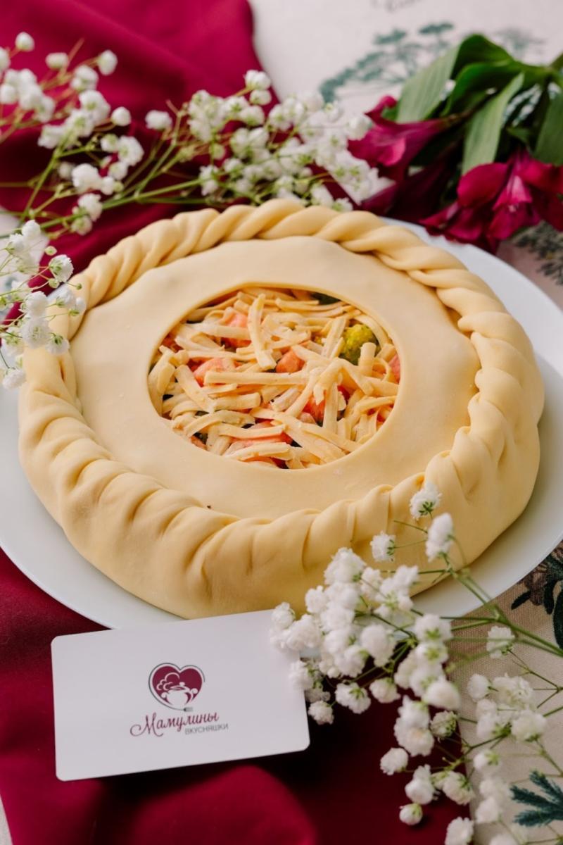 Киш с сёмгой, 1кг